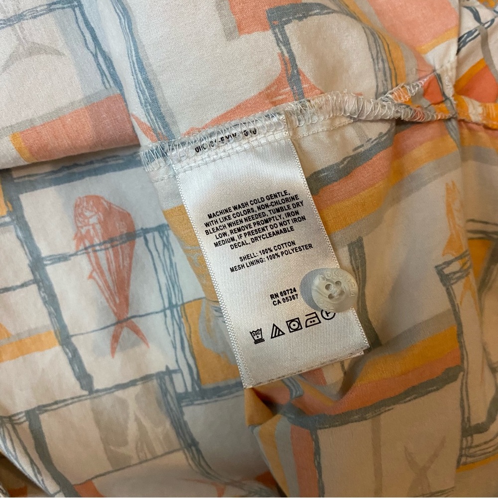 Columbia PFG Size Large Fish Fabric Short Sleeve - Picture 6 of 7
